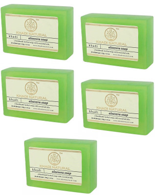 KHADI NATURAL Herbal Aloevera Soap set of 125gm X 2(625 g)