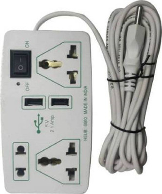 D-DEVOX 2.1 Amp 2 USB + 3 Way Electric Spike with Fuse MDR7-KKG=225DF4 Protection Power Extension Board 3 Socket Surge Protector 3 Socket Extension Boards(White, 3.6 m, With USB Port) D-DEVOX 2.1 Amp 2 USB + 3 Way Electric Spike with Fuse MDR7-KKG=225DF4 Protection Power Extension Board 3 Socket Surge Protector 3 Socket Extension Boards(White, 3.6 m, With USB Port)