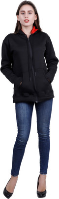 Kryptar Full Sleeve Solid Women Sweatshirt