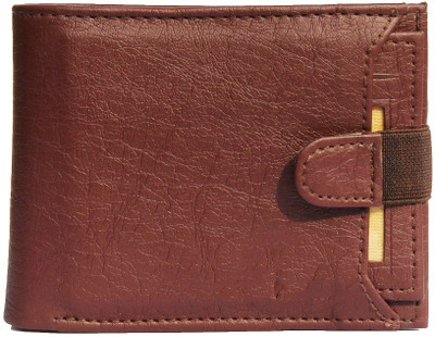 RPF Men Casual Brown Artificial Leather Wallet(9 Card Slots)