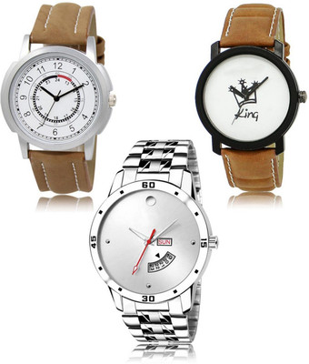 SWIFFIN New latest Designer Combo of 3 Analog Watch  - For Men