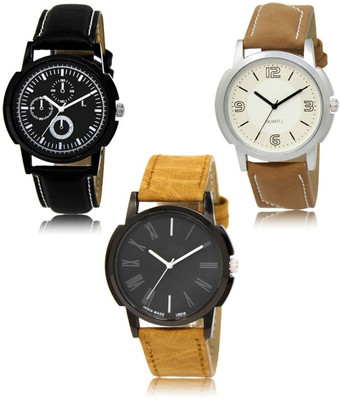 SWIFFIN New latest Designer Combo of 3 Analog Watch  - For Men