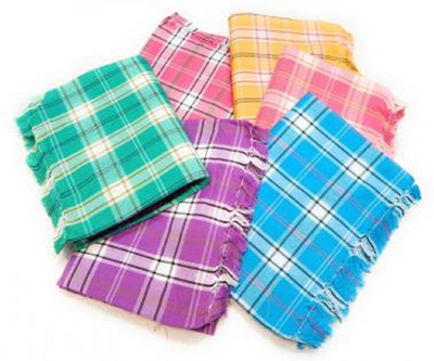 Cotton colors Cotton 200 GSM Bath Towel Set(Pack of 6)