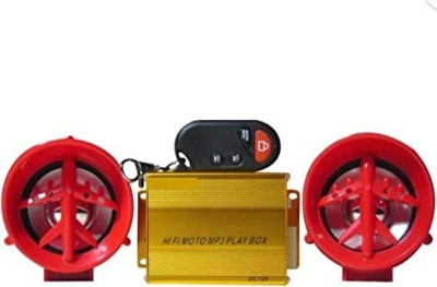 Bidas Anti Theft Alarm & Audio System MP3 With FM Dual Speaker Bike Stereo System Bike Stereo System