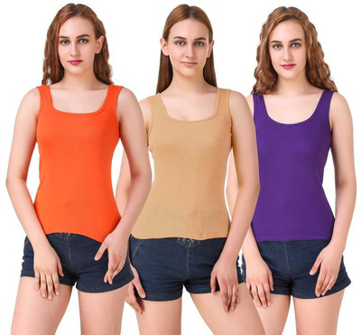 ZOLDY Women Camisole(Pack of 3)