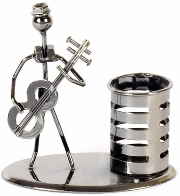 Tailos 1 Compartments Iron Pen Stand(Black)