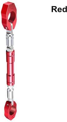 TRP Traders Generic Universal Adjustable Motorcycle Handlebar Cross Bar (RED) Handle Bar(Red)