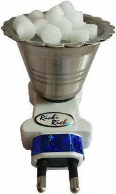 Maakhodiyar Electric Kapoor Dani Steel Dhoop Dani Incense Burner Steel Incense Holder Set(Silver, White)