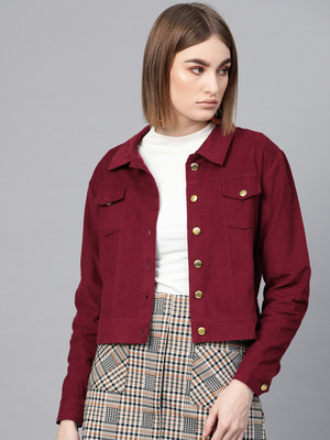 SASSAFRAS Full Sleeve Self Design Women Jacket