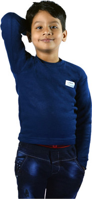 RUPA Top For Boys & Girls(Blue, Pack of 1)