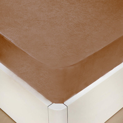 KUBER INDUSTRIES Fitted Single Size Mattress Cover(Yellow)