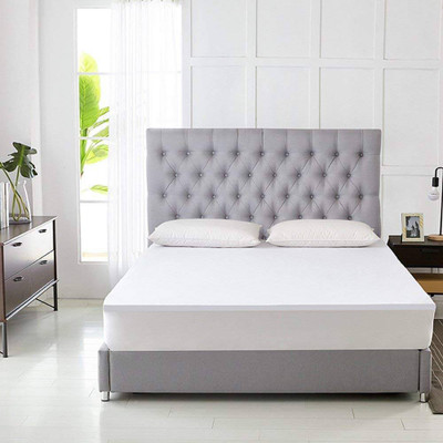 AVI Fitted King Size Stretchable, Waterproof Mattress Cover(White)