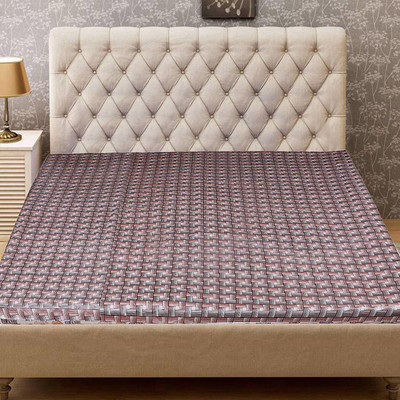 KUBER INDUSTRIES Fitted Single Size Mattress Cover(Brown)