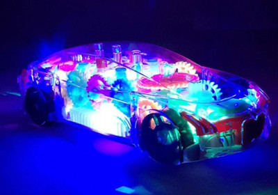 anuj 3D Super Car Toy, NKZ Toy with 360 Degree Rotation, Gear Simulation Mechanical(Multicolor)