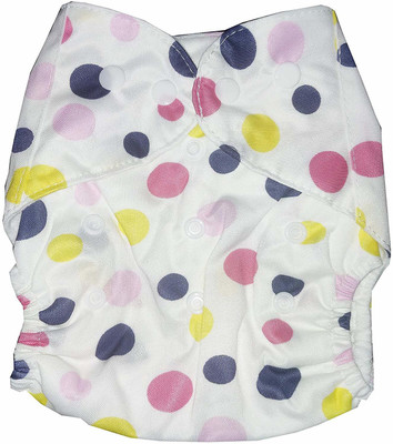Chinmay Kids Baby Cloth Diaper Pants Adjustable Reusable Washable Printed Button Diaper for Babies/Infants/Toddlers (Age 0 to 2 Years) (Bubble Print)