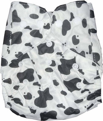 Chinmay Kids Baby Cloth Diaper Pants Adjustable Reusable Washable Printed Button Diaper for Babies/Infants/Toddlers (Age 0 to 2 Years) (Cow Print)