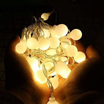 U.R.M. Enterprises 32 LEDs 11.43 m Yellow Steady Bulb Rice Lights(Pack of 1)