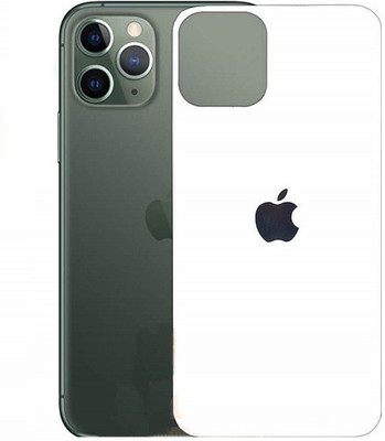 SHION Back Screen Guard for Iphone 11 Pro - 9H back Screen Protector Bubble Free Anti Scratch Oleo Phobic Coating Back Tempered Glass Compatible for iPhone 11 Pro (5.8 inch) (White)(Pack of 1)