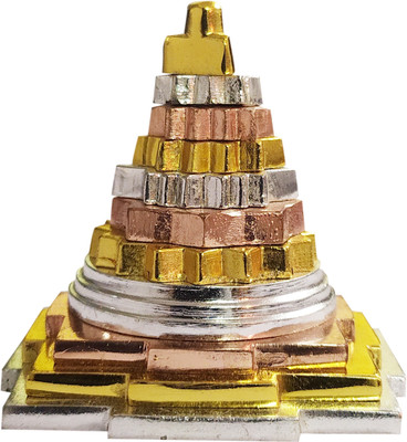 Jewelswonder Decorative Showpiece  -  5 cm(Brass, Red, Steel, Gold)