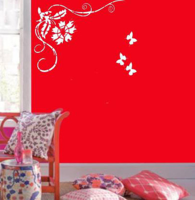 UD Unique Decor Reusable Wall Stencil (24 x 40 inches) Wall Decor_329 Designer Stencil(Pack of 1, Designer)