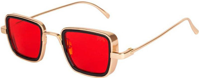 Elegante Rectangular Sunglasses(Red)