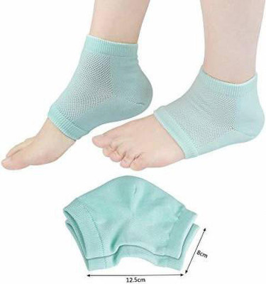 Classic deal Silicon Gel Heel Socks Pad Heel Pain Relief Heel Support Heel Support(Blue)