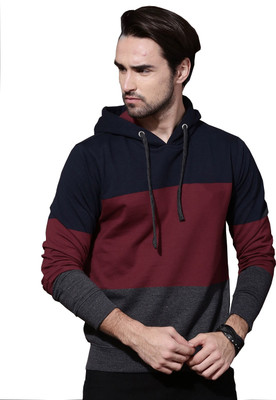 Veirdo Full Sleeve Color Block Men Sweatshirt