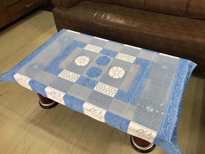 Sawan Floral 4 Seater Table Cover(Multicolor, Silk)