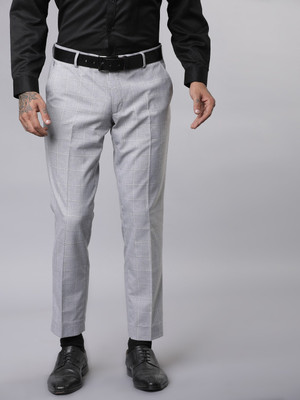 Black Coffee Regular Fit Men Grey Trousers