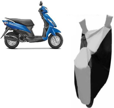 cinex Waterproof Two Wheeler Cover for Universal For Bike(Let's, Silver)