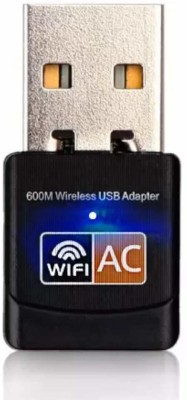 IGADG Dual Band WiFI Wireless 600Mbps USB Adapter Dongle 2.4GHz 5GHz 802.11b/n/g/ac USB Adapter(Black)