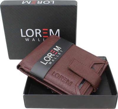 LOREM Men Casual, Evening/Party, Formal Maroon Artificial Leather Wallet(7 Card Slots)