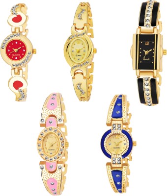 Zabby Allen New Latest Collection Attractive Design Combo Set Of 5 Analog Analog Watch - For Girls