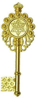 AERGLO Aerglo Vastu Fengshui Kuber Kunji Key Golden 4.25 inches for Money & Prosperity Brass Yantra(Pack of 1)