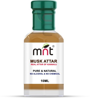 MNT Musk Attar For Unisex, Long Lasting & Alcohol Free (10ml) - Pure Natural & Premium Quality Roll-on Floral Attar(Musk)