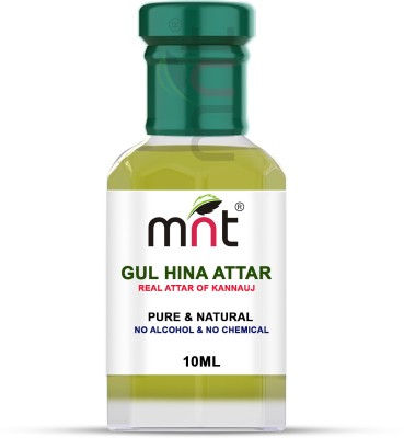 MNT Gul Hina Attar For Unisex, Long Lasting & Alcohol Free (10ml) - Pure Natural & Premium Quality Roll-on Floral Attar(Gul Hina)