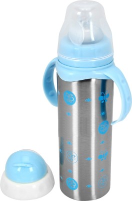 My New Born Premium, Safe, Thermal Insulation Stainless Steel feeding bottle, milk bottle for new born baby-240ML-Blue - 240 ml(Blue)