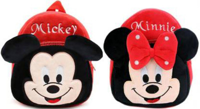 Bluemoon BM-combo of 2 red mickey, red minnie_1198 12 L Backpack(Multicolor)