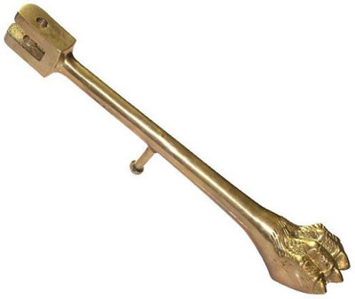 Golden Fox Brass Lion Paw Bike Side Stand Royal Enfield Bike Side Stand