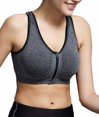 YORA yora Women and Girls padded sports bra comes with seamless cup giving complete support for indoor and outdoor sports. It comes with removable pad and looks gives a stunning look with the thin Tank vest Top. This Free Size Sports bra is for intense workout and running and comes with front closur