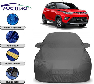 AUCTIMO Car Cover For Mahindra KUV100 (With Mirror Pockets)(Grey)