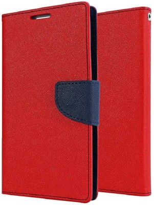 COVERBLACK Flip Cover for Samsung Galaxy Quattro GT I8552(Red, Grip Case, Pack of: 1)
