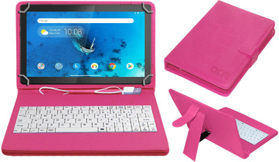 ACM Keyboard Case for Lenovo Tab M10 10.1 inch(Pink, Cases with Holder)
