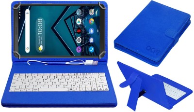 ACM Keyboard Case for Lenovo Tab V7 6.9 inch(Blue, Cases with Holder, Pack of: 1)