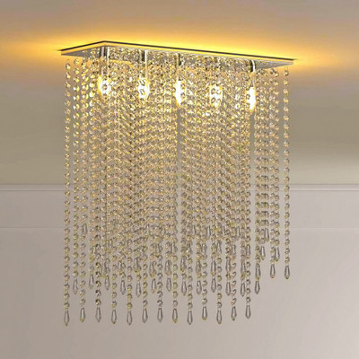 D4P crystal glass ceiling light chandelier d4p10 Chandelier Ceiling Lamp(Yellow)