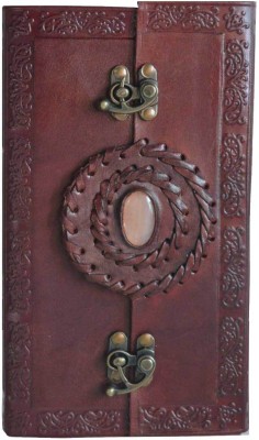 Parmatma Handicrafts Handmade Journal B6 Journal Unruled 200 Pages(Brown)