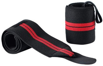 DreamPalace India ULTIMATE WEIGHT LIFTING STRAPS FOR PROFESSIONAL WORKOUT 2 PCS SET Hand Grip/Fitness Grip(Red)