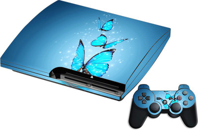GADGETSWRAP GMCCG20137 - Printed sparkle butterfly Skin  Gaming Accessory Kit(Multicolor, For PS3)