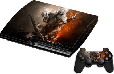 GADGETSWRAP GMCCG17379 - Printed assassins creed 3 connor Skin For PS3 Console & Controller  Gaming Accessory Kit(Multicolor, For PS3)