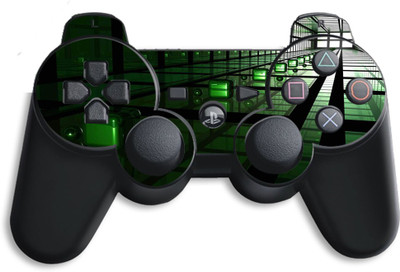 GADGETSWRAP GMCCG22569 - Printed Green Square Skin Controller  Gaming Accessory Kit(Multicolor, For PS3)